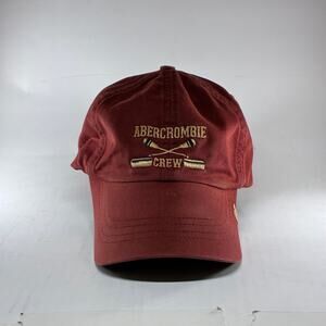 Vintage Abercrombie Fitch Crew Hat One Size Burgundy Rowing Oars